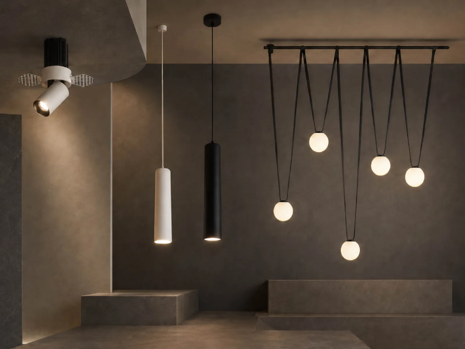 ROCA-L architectural lighting featured in a modern hospitality interior.